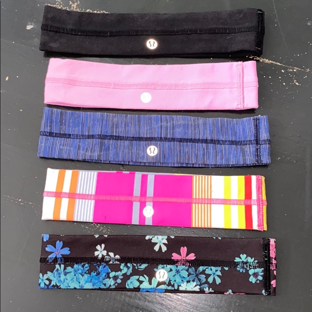 bundle of 5 lululemon headbands